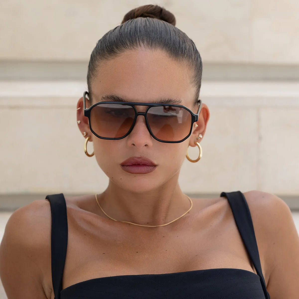 FREYRS Billie Sunglasses | Black/Brown