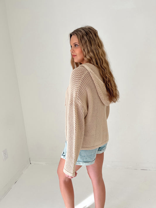 On The Coast Knit Pullover | Taupe