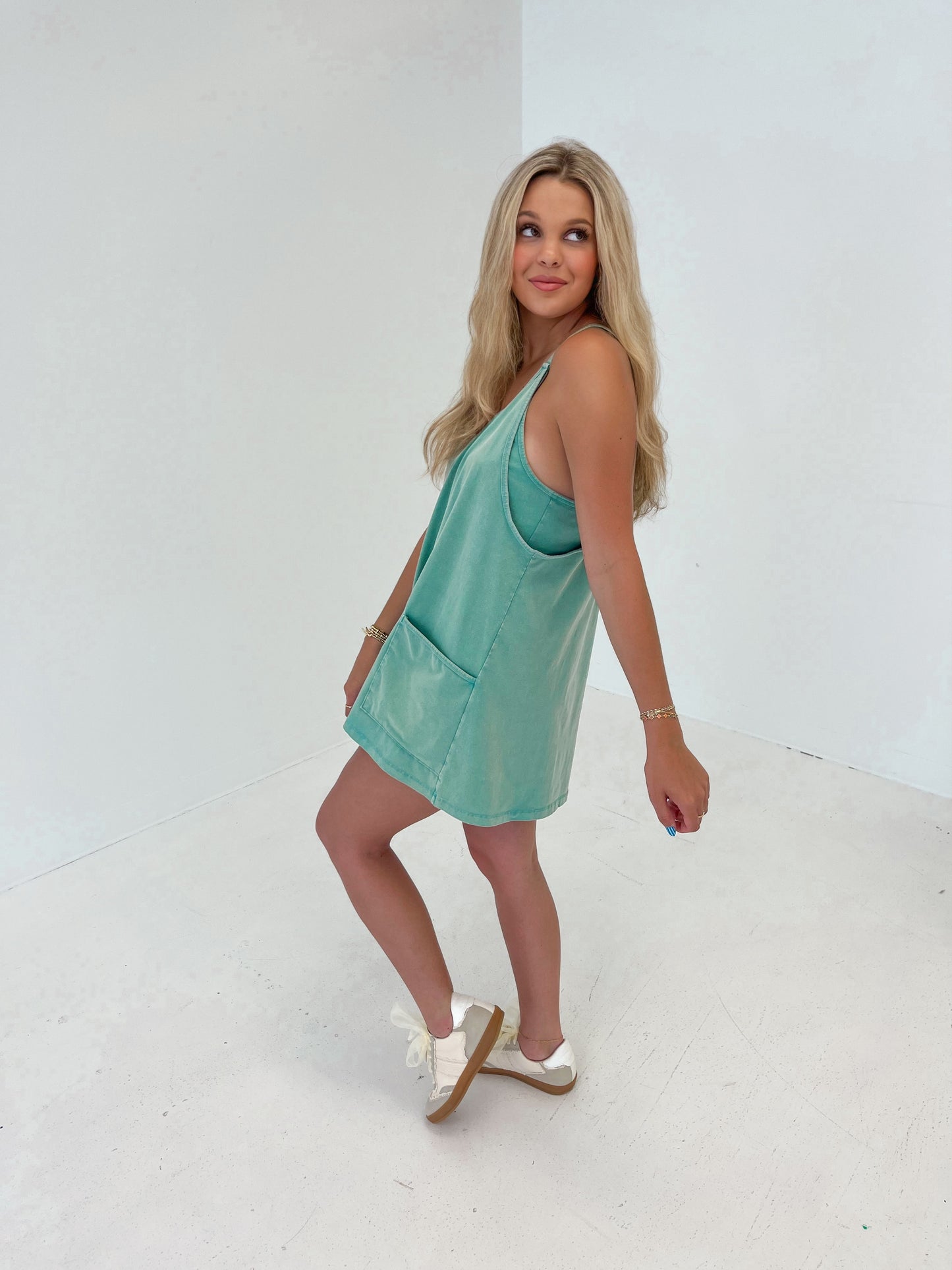Cool Down Romper | Washed Sage