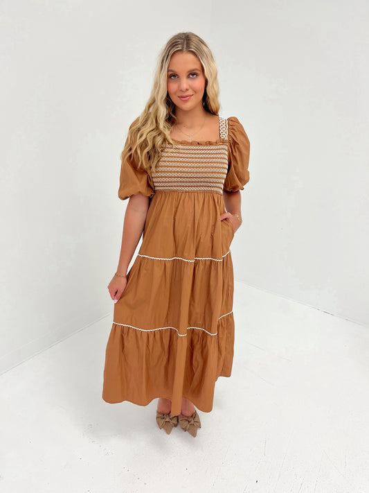 Falling Grace Maxi Dress | Cinnamon