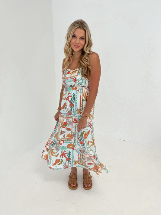 Island Escape Midi Dress | Sage