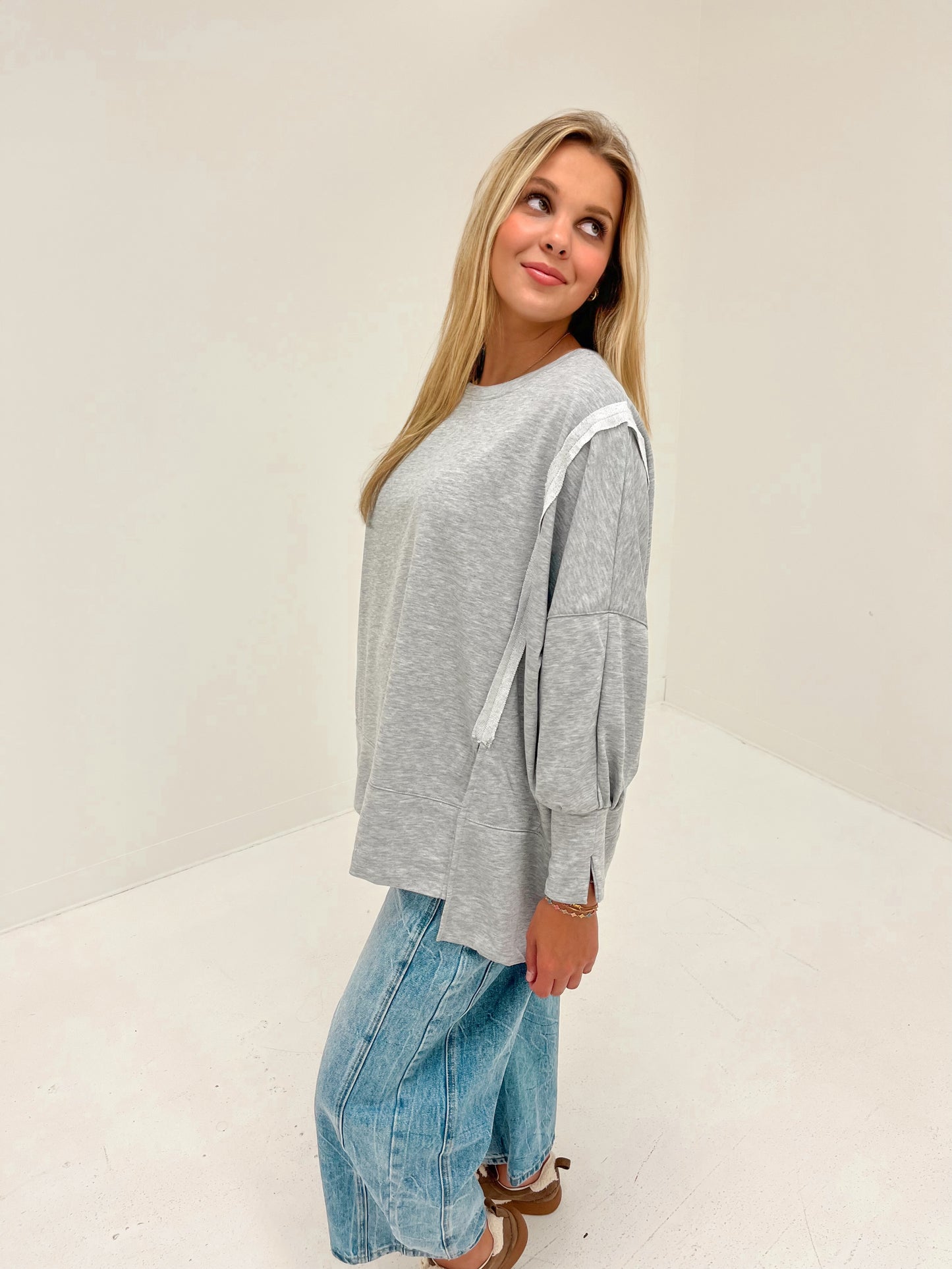 Everyday Essential Pullover | Heather Grey