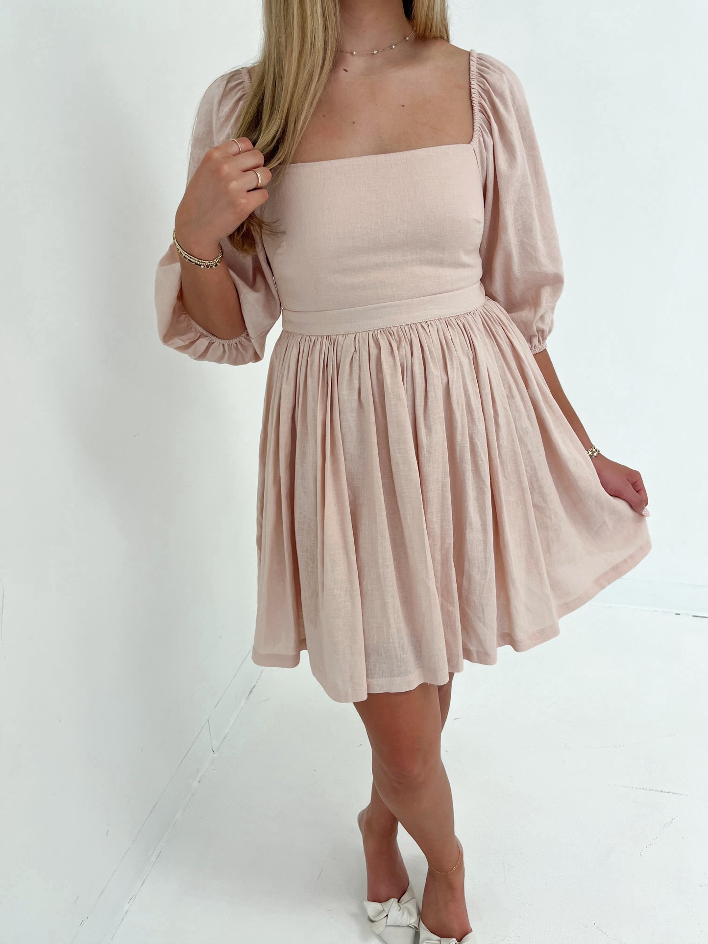 For The Moment Mini Dress | Blush