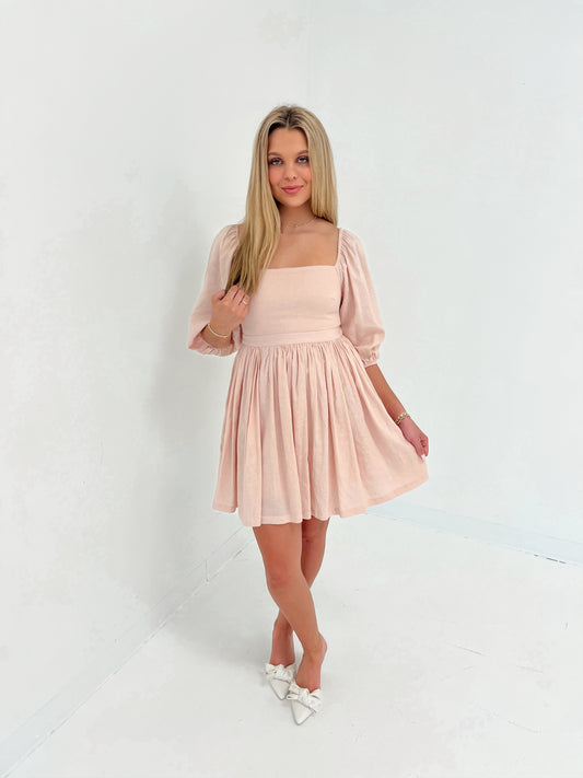 For The Moment Mini Dress | Blush