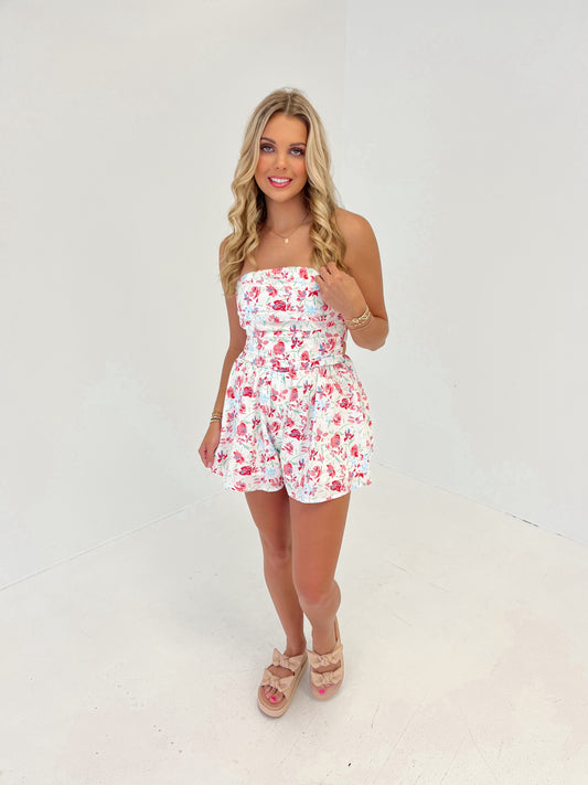 Summer Bloom Floral Romper