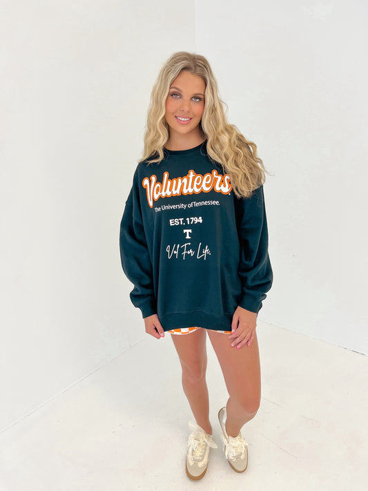 Tennessee Volunteers Oversized Sweatshirt | Black