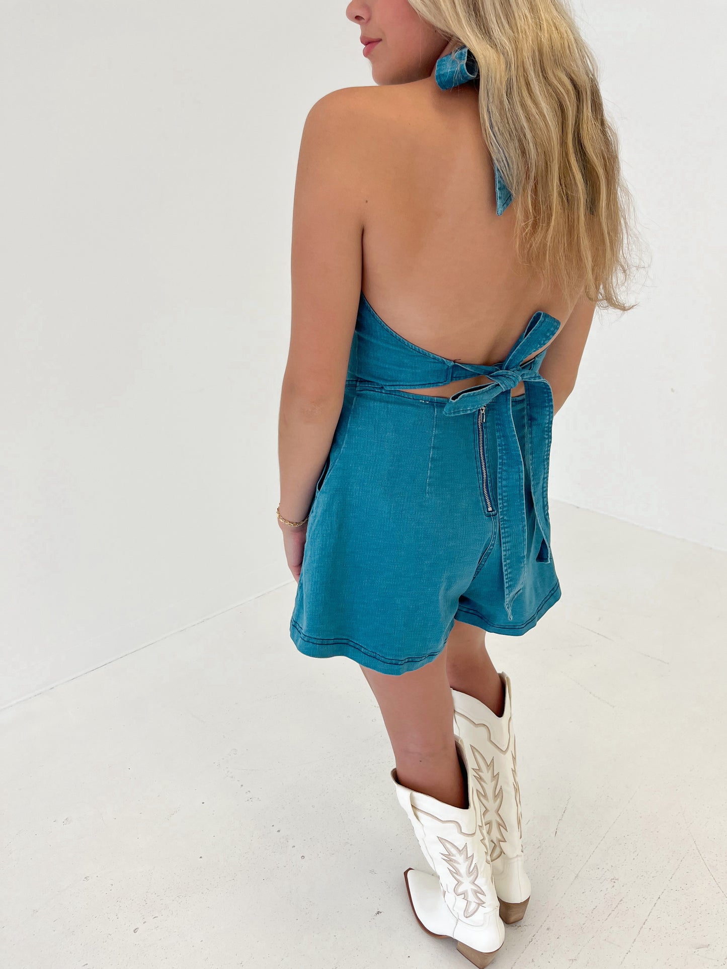 Urban Ease Denim Romper