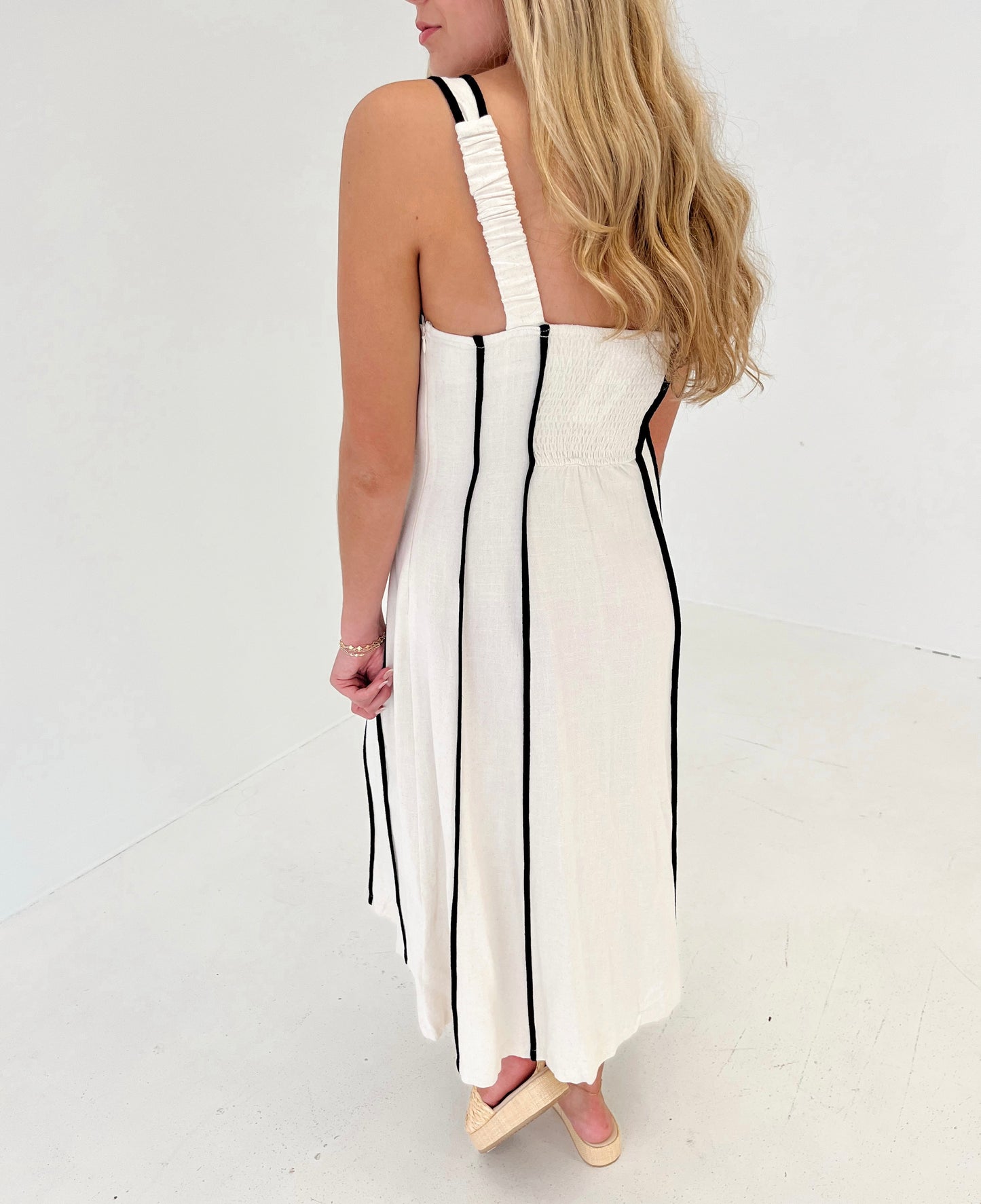 On The Coast Midi Dress | Natural