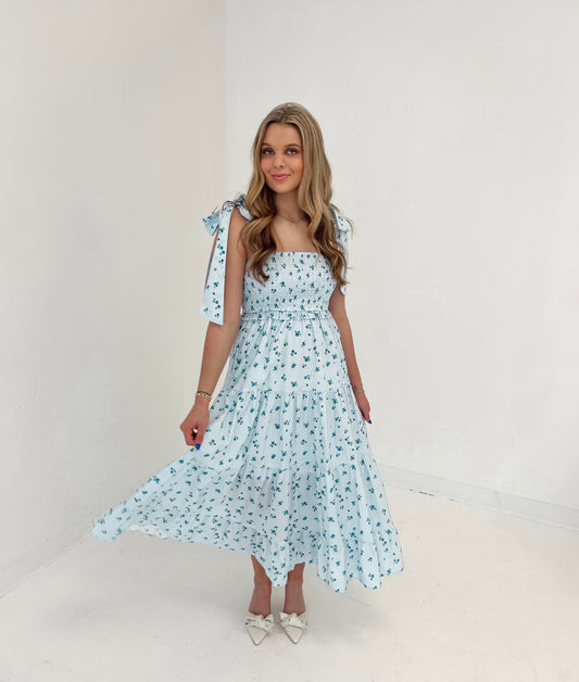 Floral Feeling Maxi Dress | Blue