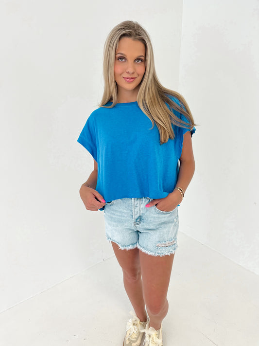 Making Moves Top | Ocean Blue