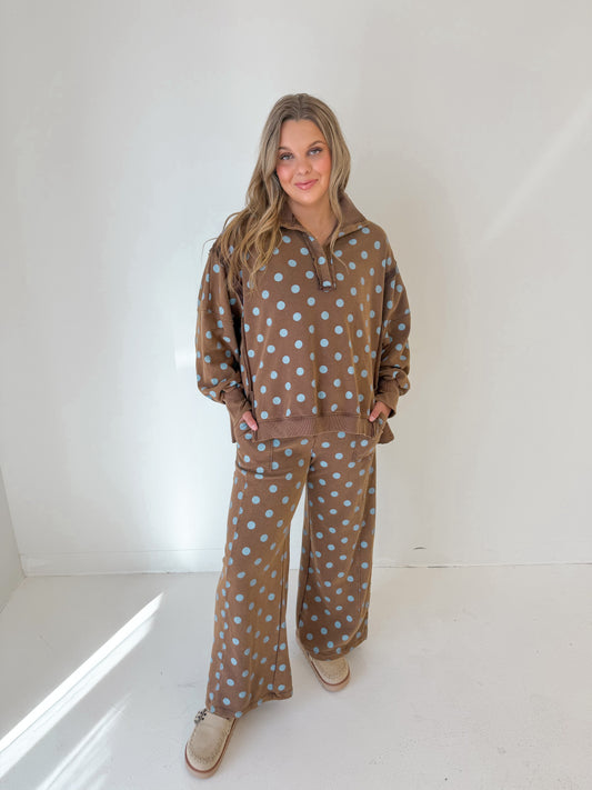 Pretty Little Dots Bottoms | Frosted Mocha