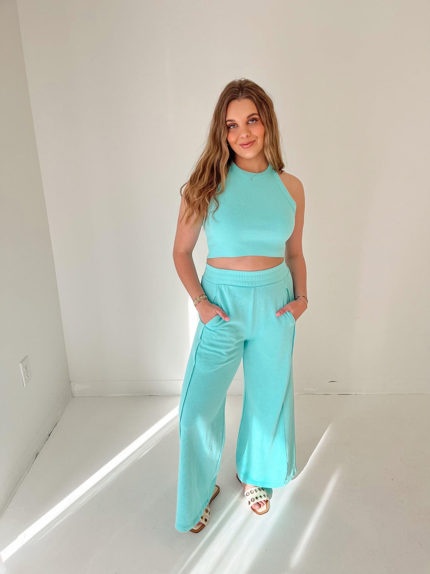 Easy Breezy Bottoms | Blue Tint