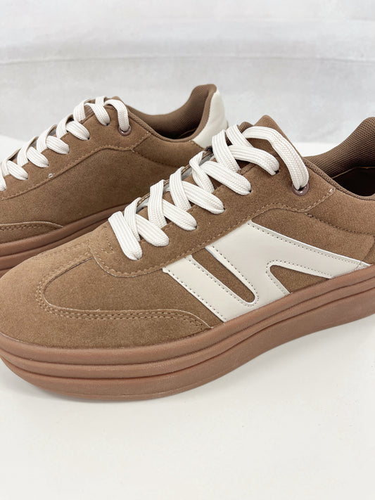 Topping Sneakers | Tan/Beige