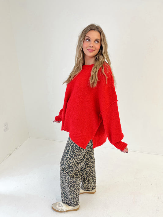 Red Hot Knit Sweater | Red