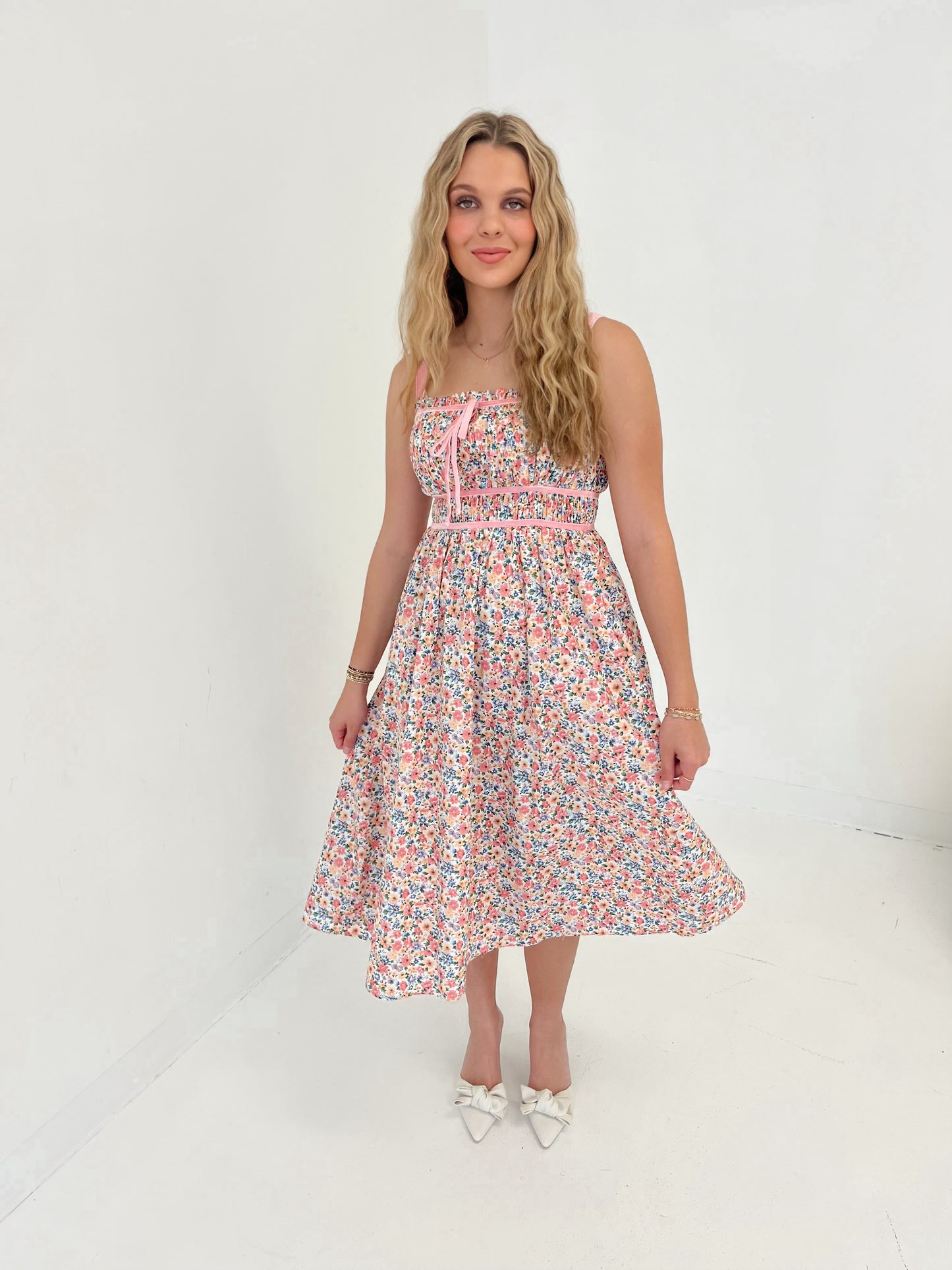 Floral Blossom Midi Dress | Multi Floral