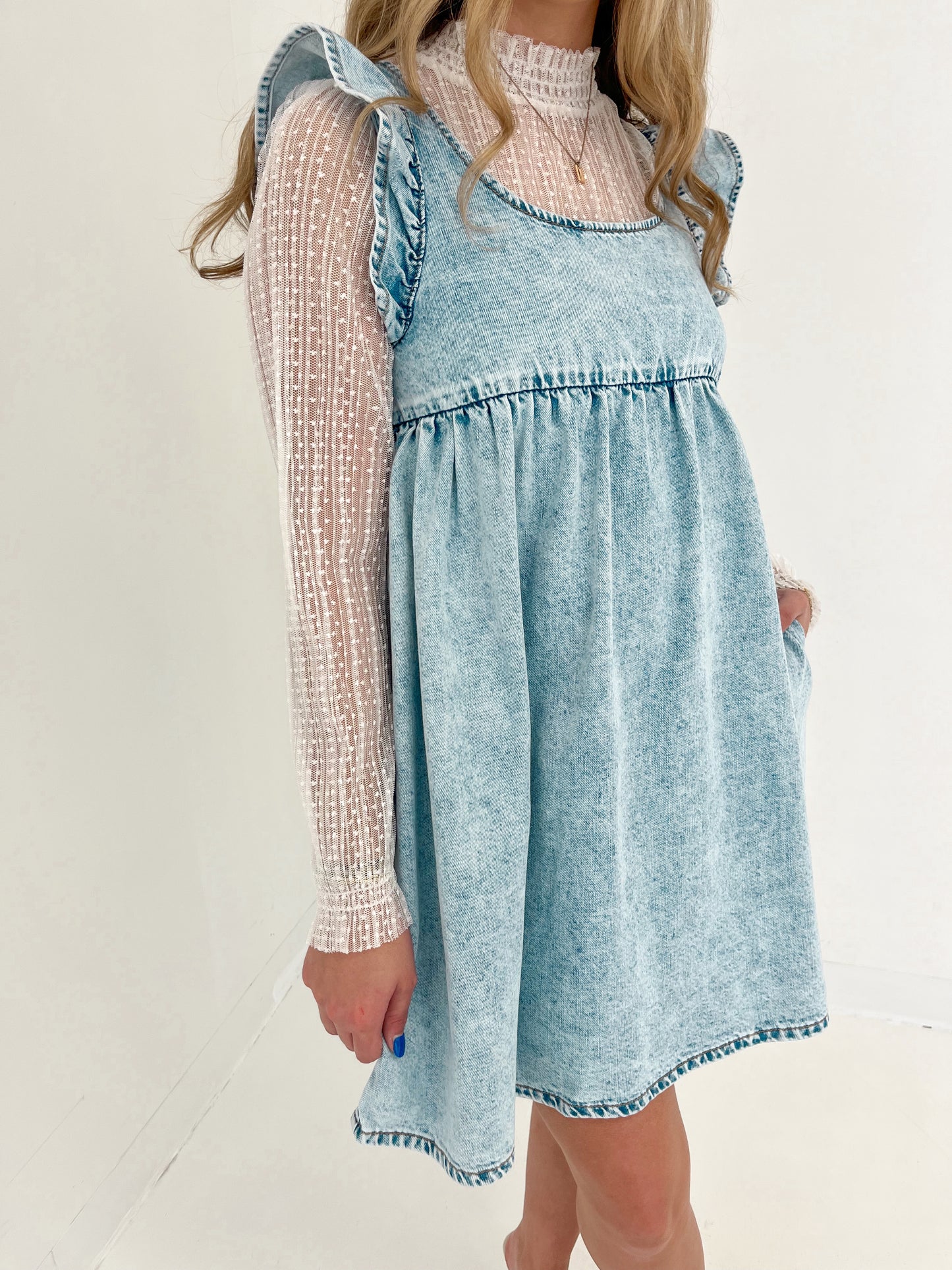 Lady Luck Denim Mini Dress