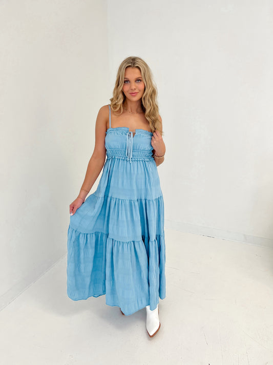 Sway In The Wind Maxi Dress | Denim