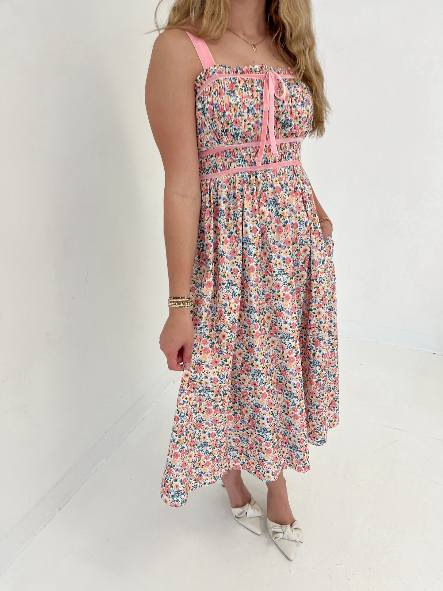 Floral Blossom Midi Dress | Multi Floral