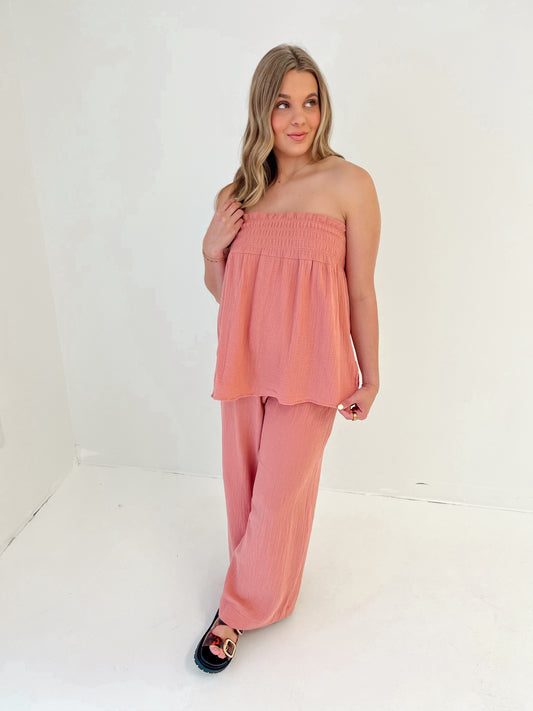 Shoreline Chic Top | Mauve