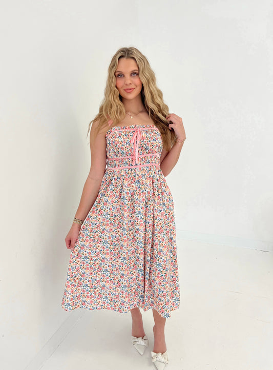 Floral Blossom Midi Dress | Multi Floral