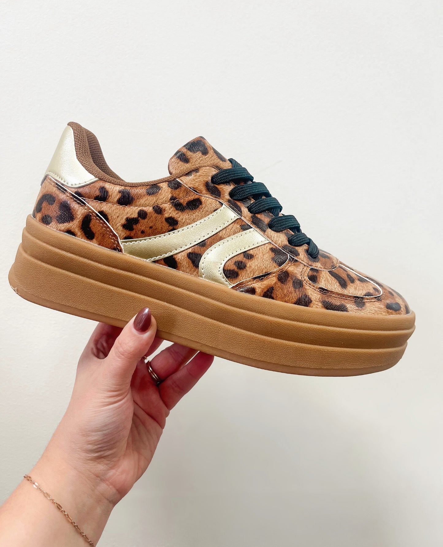 Topping Leopard Sneakers | Leopard/Gold