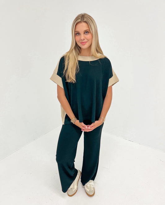 Comfort Core Knit Top | Black