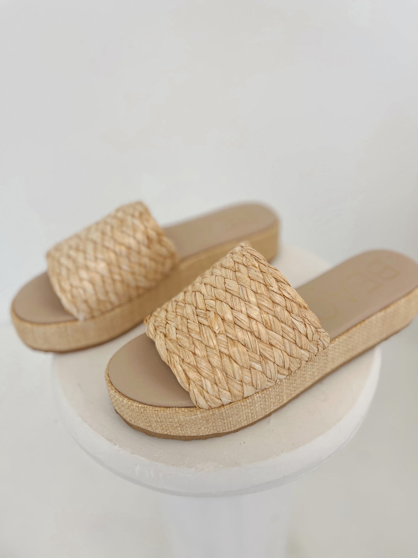Cairo Platform Sandal | Beige