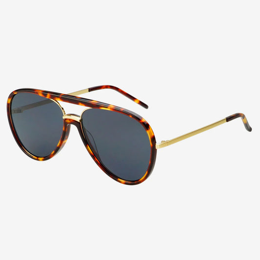 FREYRS Shay Sunglasses | Tortoise/Solid Gray
