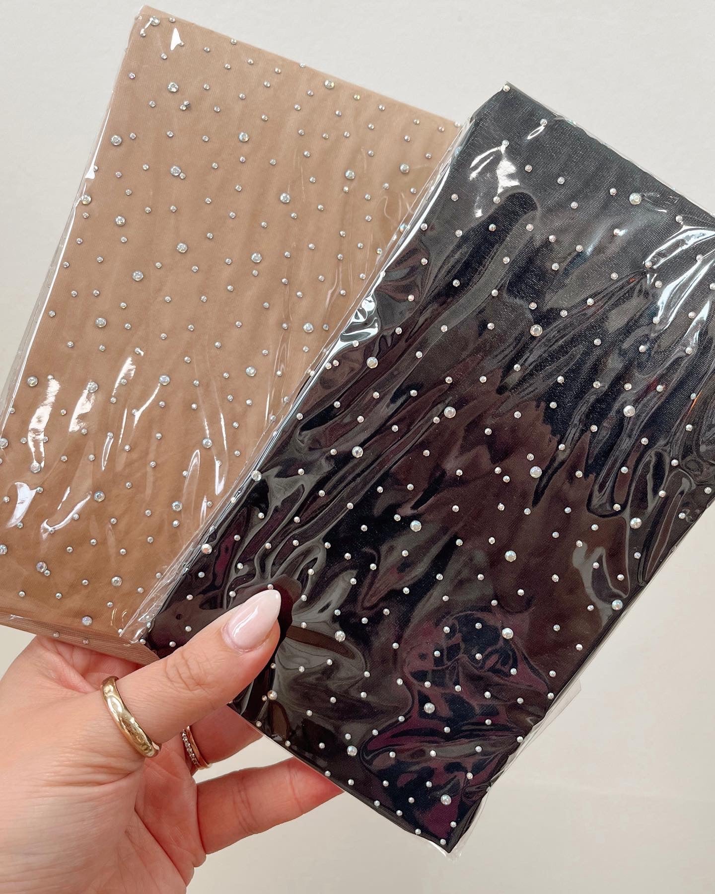 Rhinestone Sheer Tights