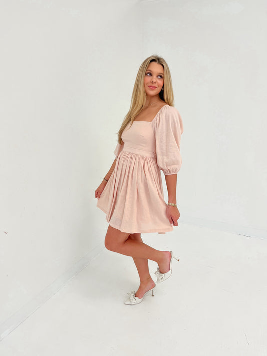 For The Moment Mini Dress | Blush