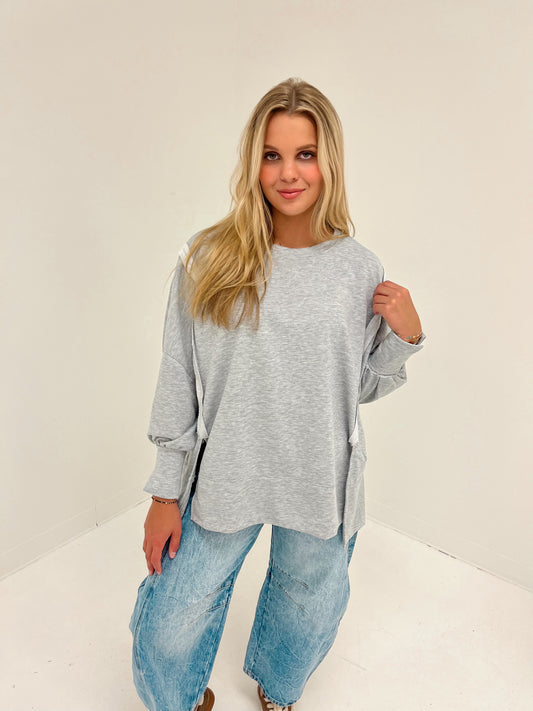 Everyday Essential Pullover | Heather Grey