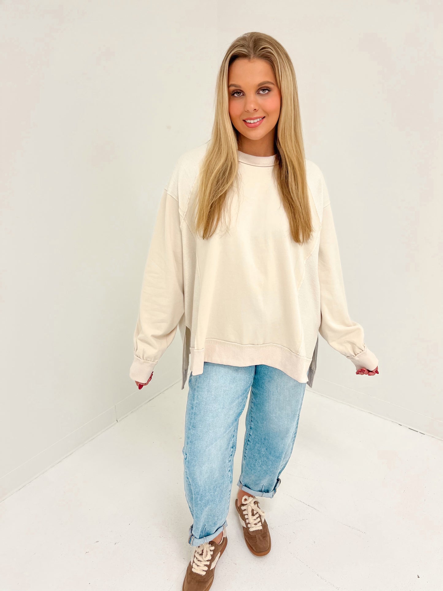 Morningside Terry Pullover | Cream