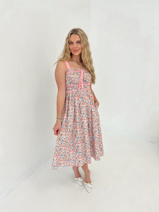 Floral Blossom Midi Dress | Multi Floral