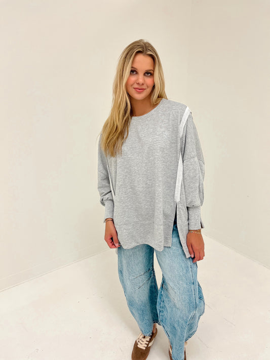 Everyday Essential Pullover | Heather Grey