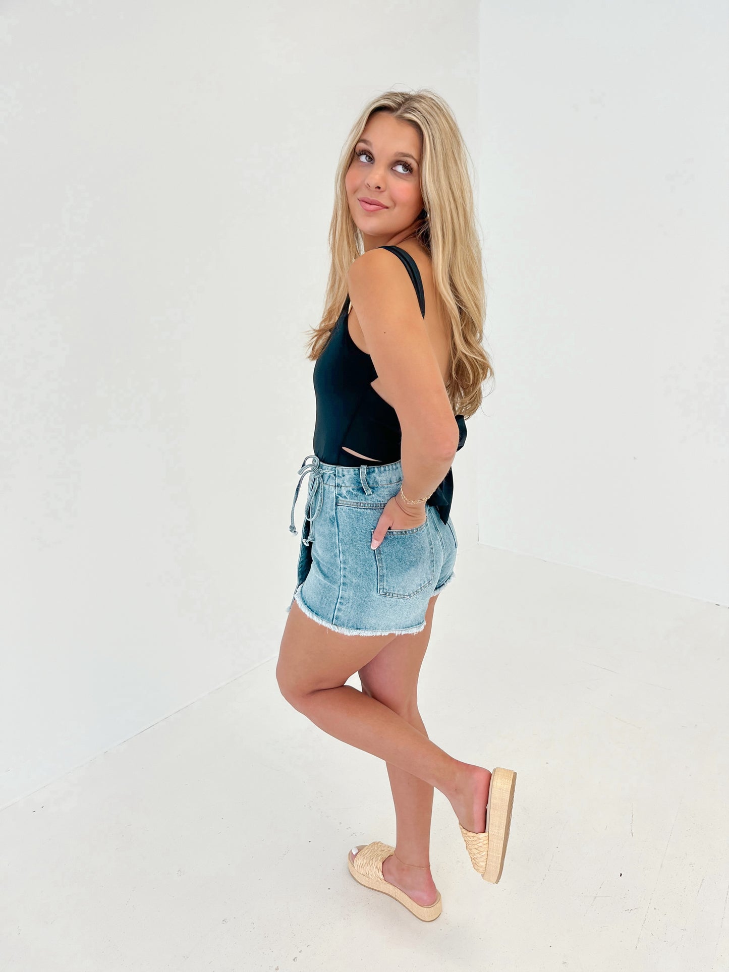 Easy On Me Bodysuit | Black