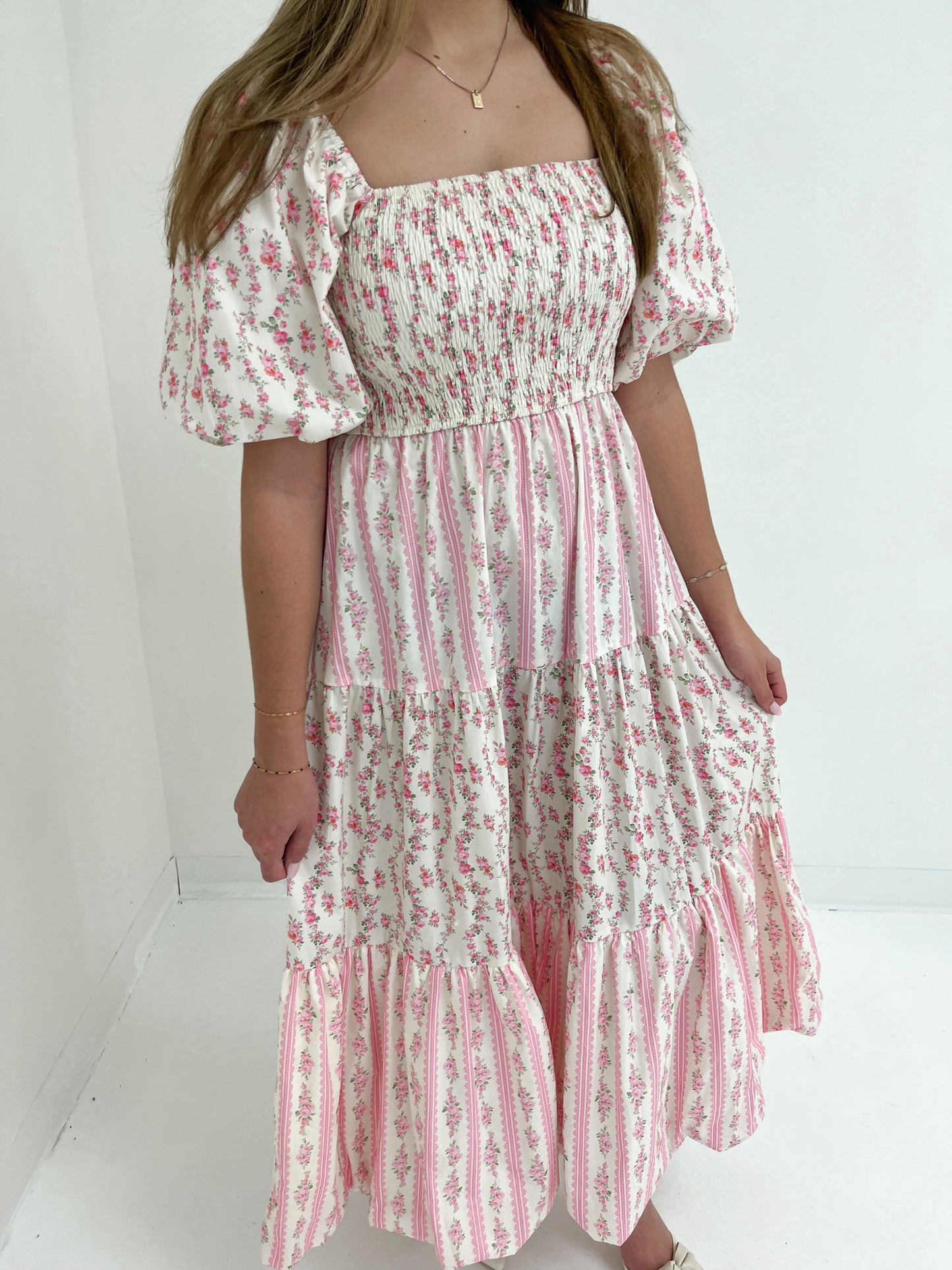 Sutton Floral Maxi Dress | Pink