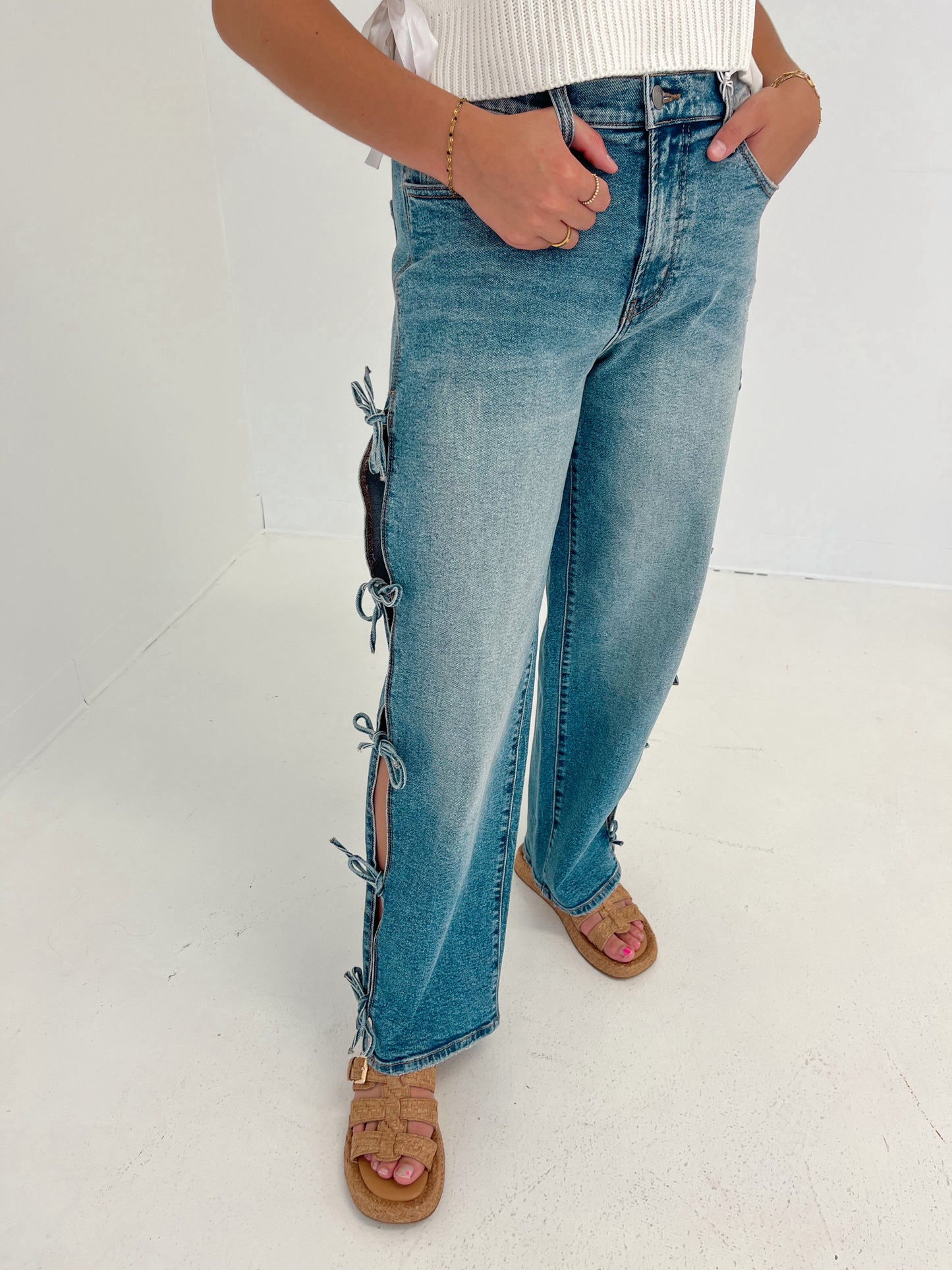 Mid Rise Dad Jeans | Medium
