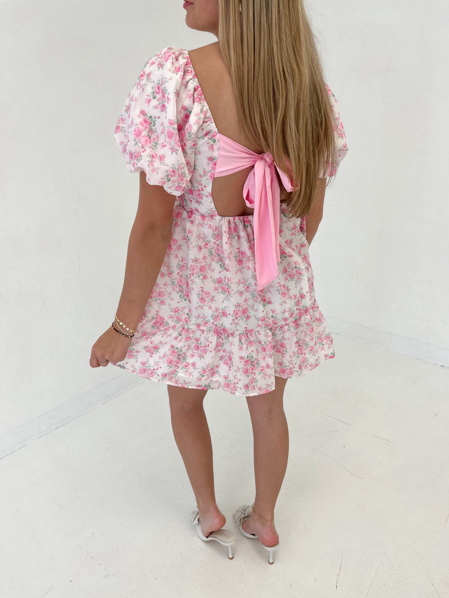 Flower Patch Mini Dress | Pink
