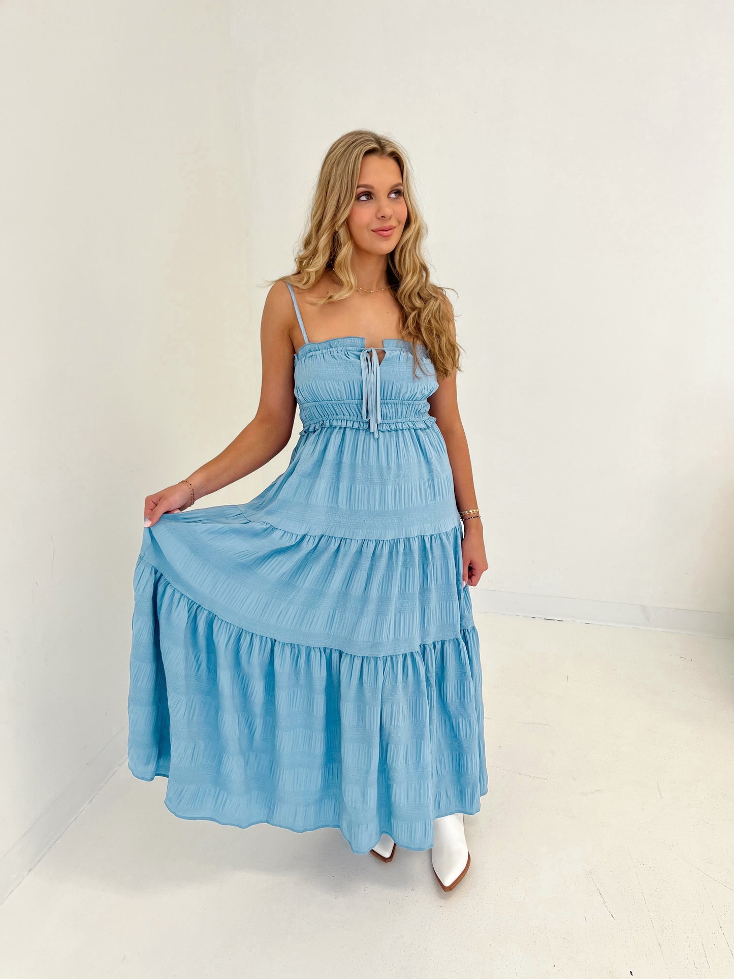 Sway In The Wind Maxi Dress | Denim