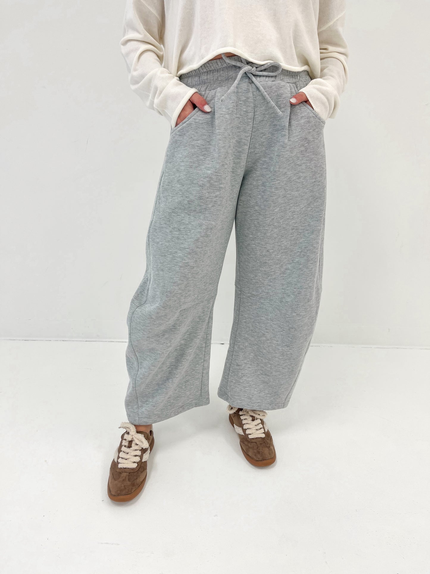 Relaxed Day Barrel Sweatpants | Heather Grey