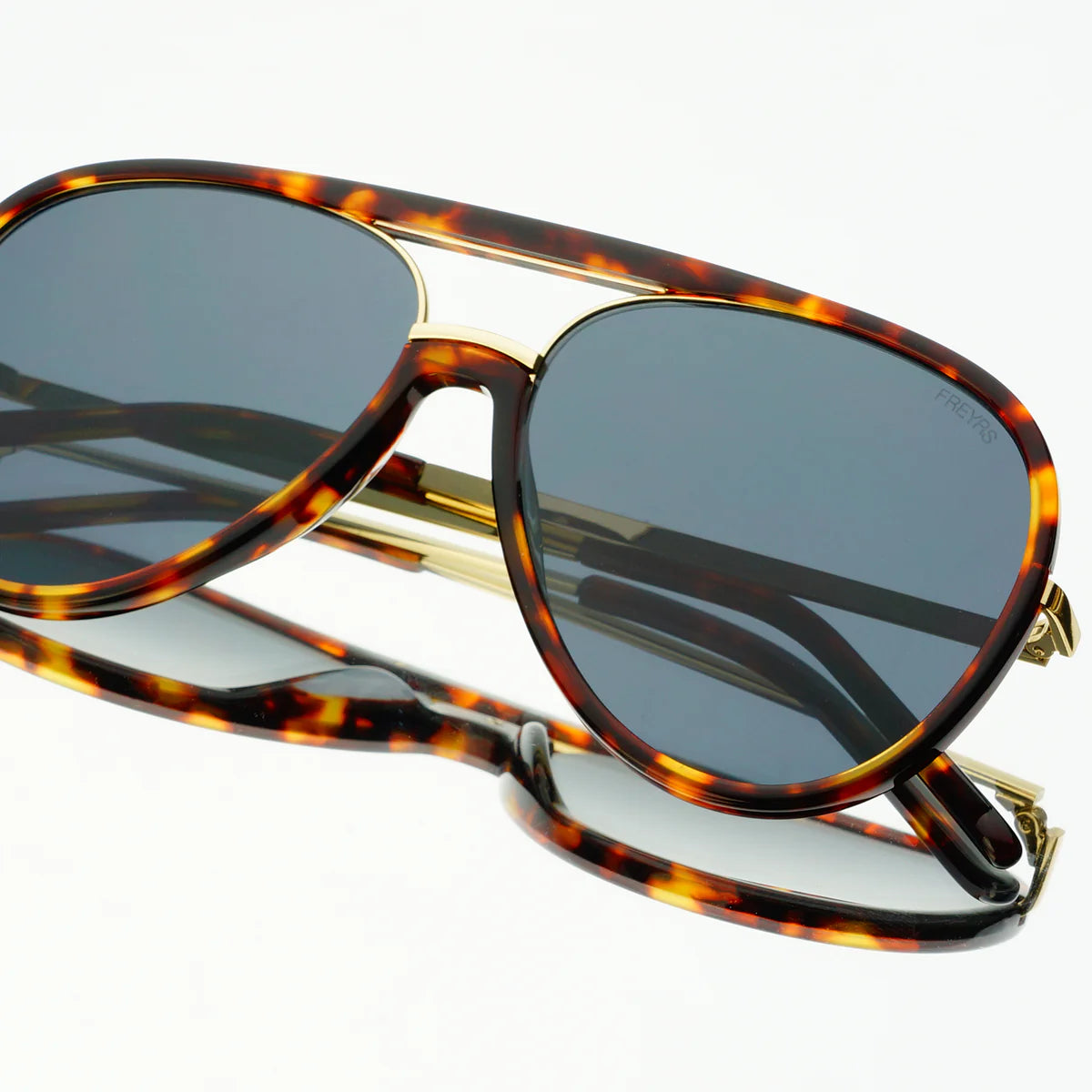 FREYRS Shay Sunglasses | Tortoise/Solid Gray