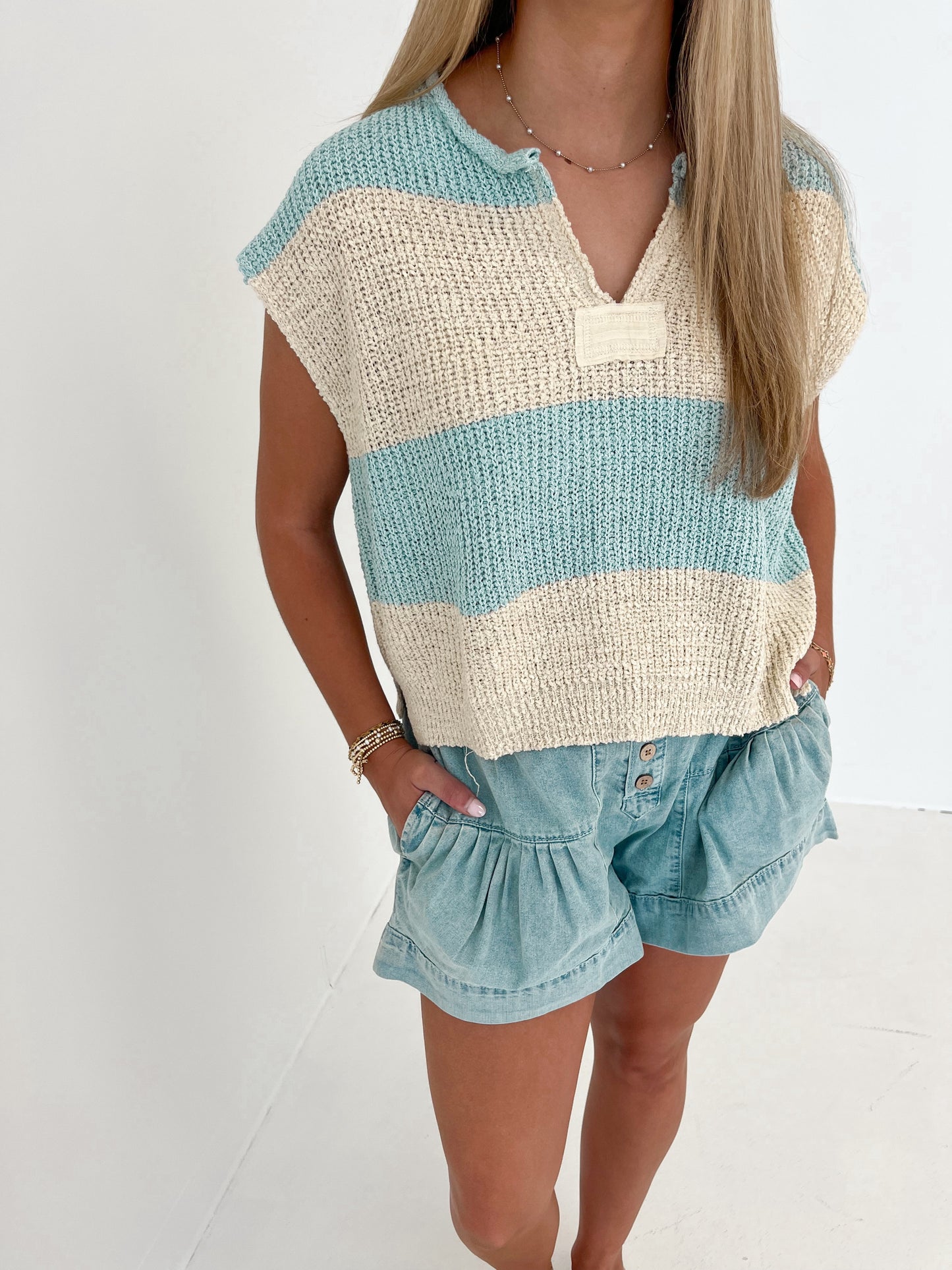 All I Need Top | Mint Ecru