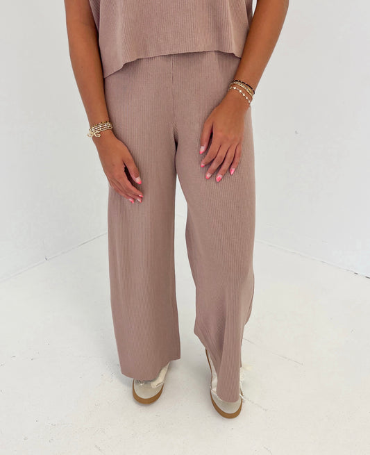 Crisp Air Knit Bottoms | Chocolate