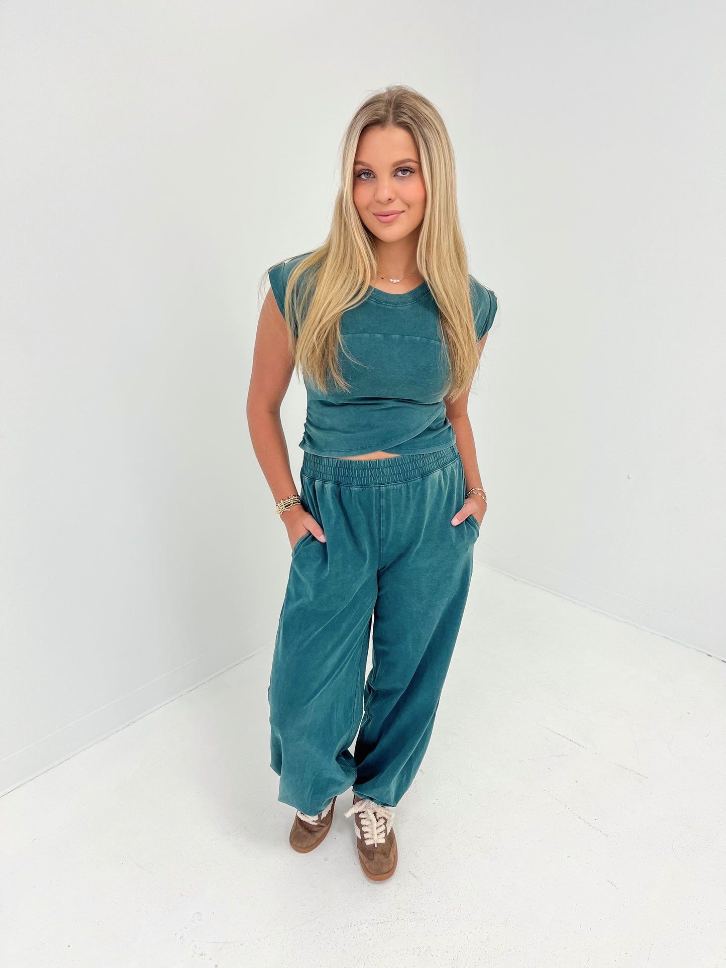 Off Day Jogger Bottoms | Teal Green