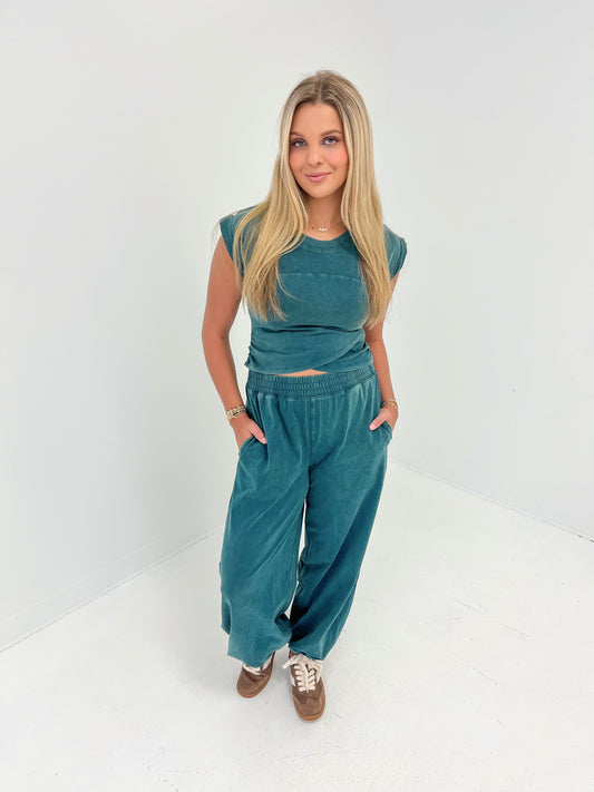 Off Day Jogger Bottoms | Teal Green