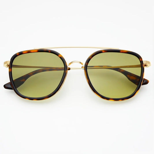 FREYRS Weston Sunglasses | Tortoise / Fade Green