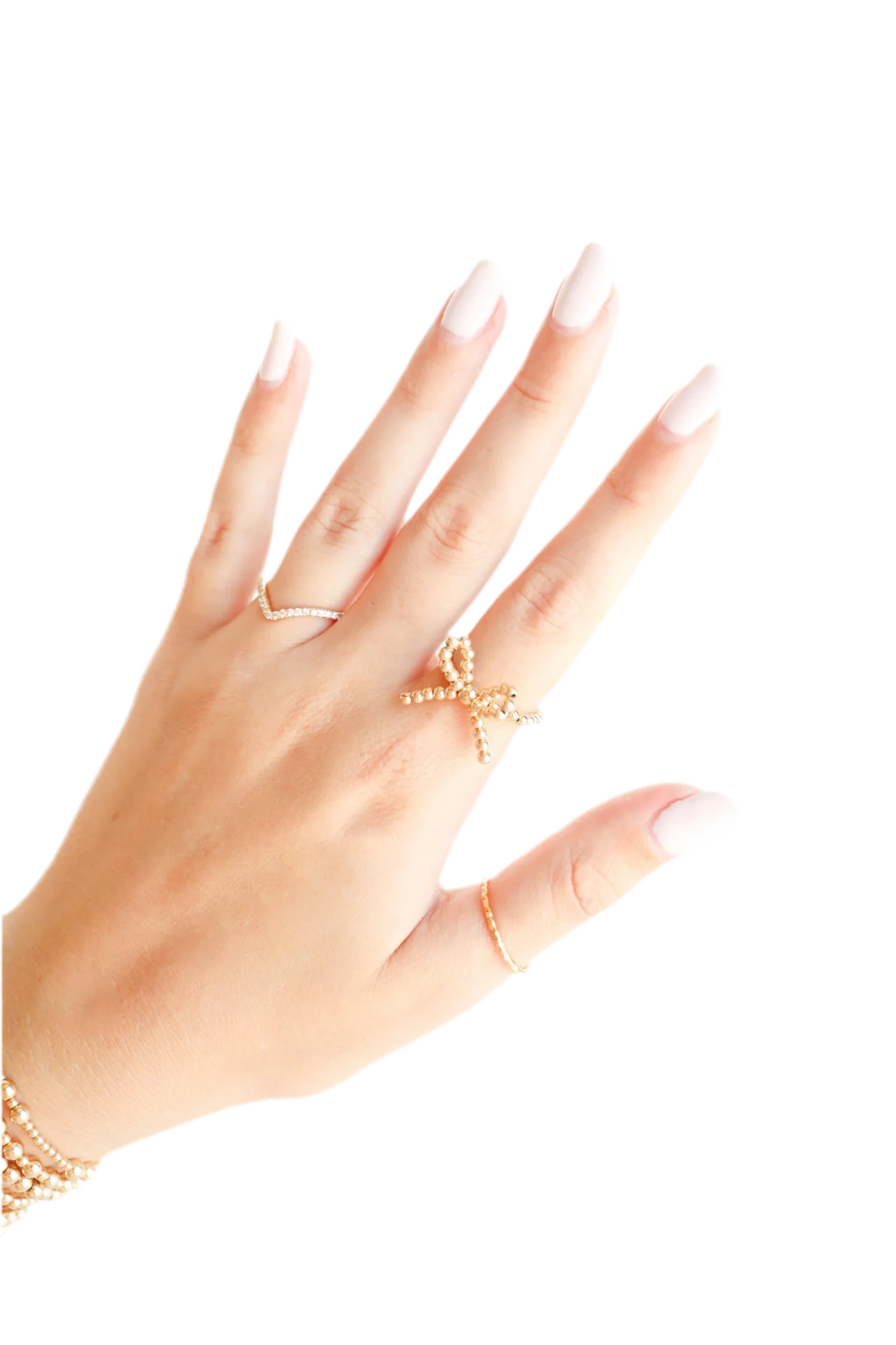 Gold Bow Ring | Beaded Blondes