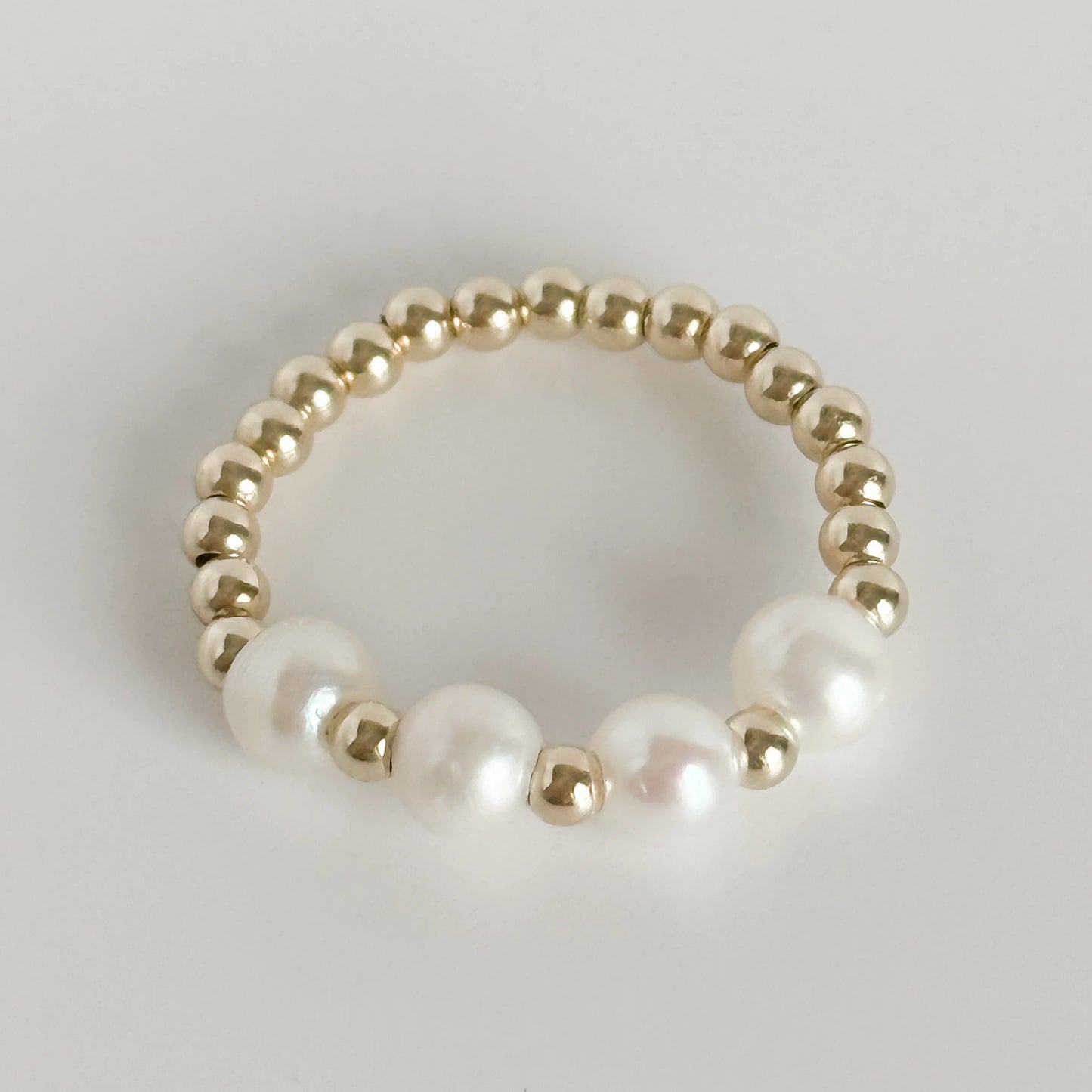 Hailey Gold & Pearl Ring | Gardenia Co.
