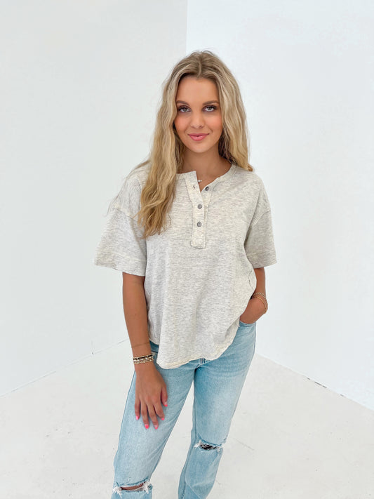 Everyday Basic Top | Heathered Oatmeal