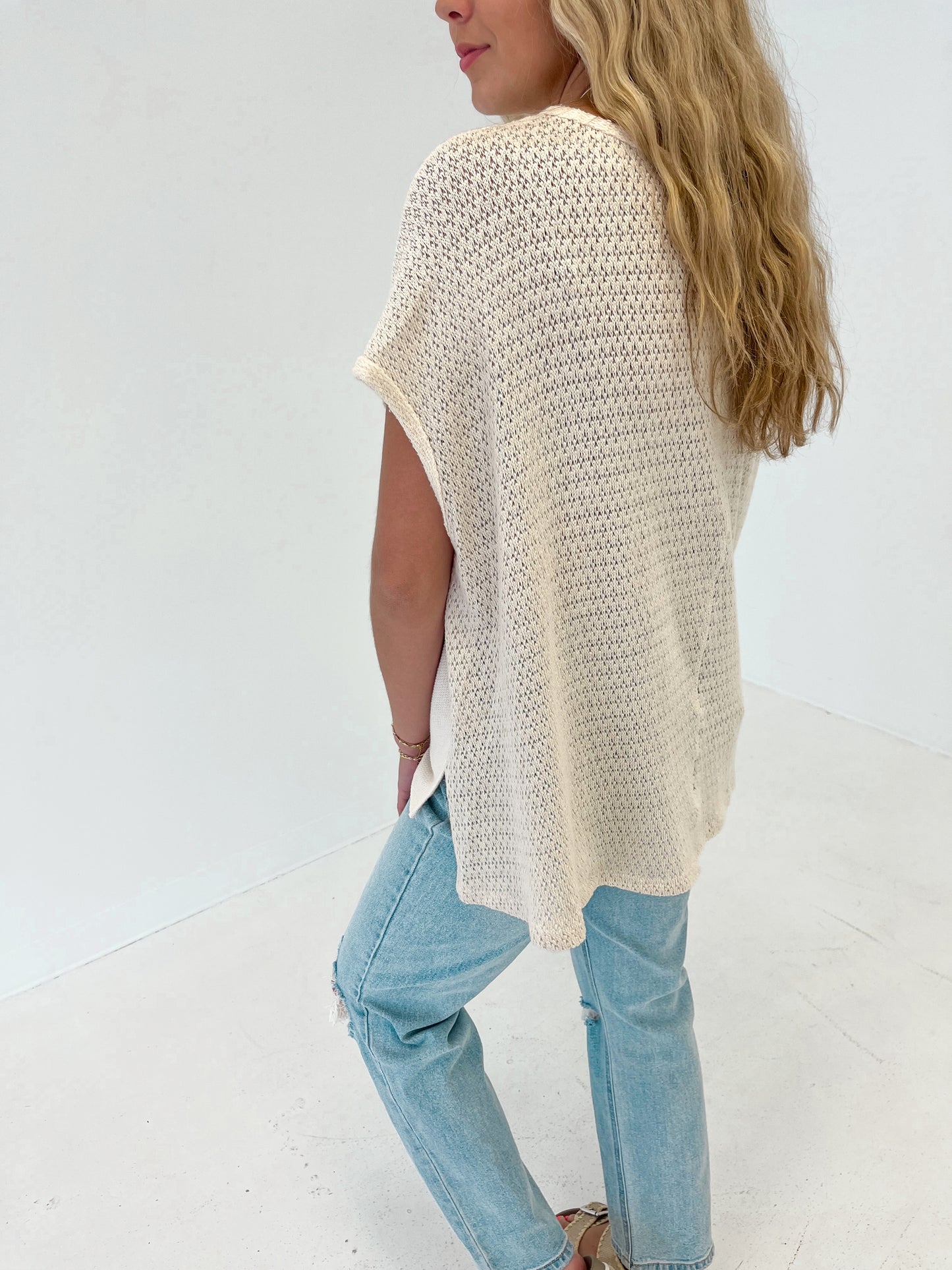 Never Basic Oversized Top | Natural